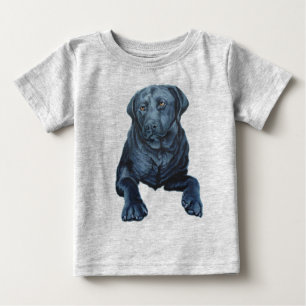 Baby Labrador Shirten Blue Dog Art Baby-T-shirts