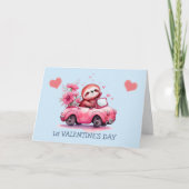 Baby lade eerste Valentijnsdag Feestdagen Kaart (Voorkant)