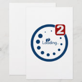 Baby laden, tweelingmelding briefpapier (Voorkant / Achterkant)