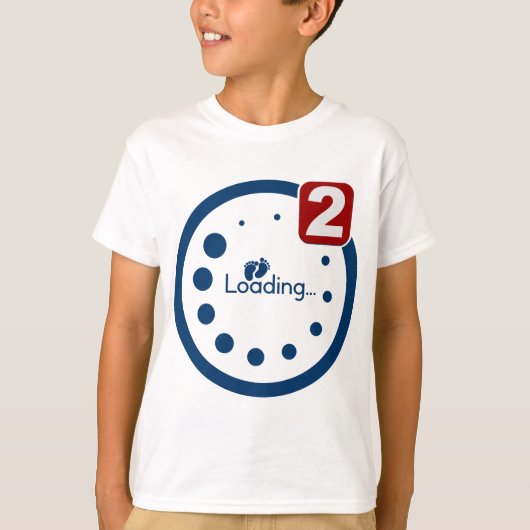 Baby laden, tweelingmelding t-shirt (Voorkant)