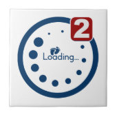 Baby laden, tweelingmelding tegeltje (Voorkant)