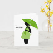 Baby Lading Zwangerschap Baby shower Kaart (Gele Bloem)