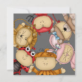 Baby Ladybug First Halloween Party Kaart (Achterkant)