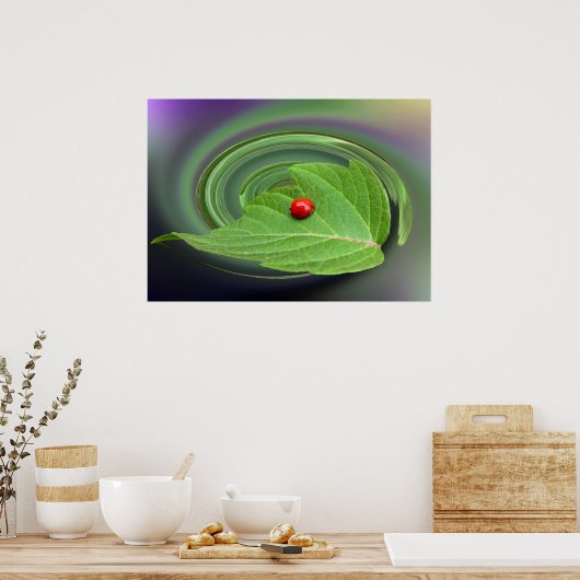 baby ladybug poster (Keuken)