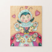 Baby Ladybugs familie PUZZLE MET GIFT BOX Legpuzzel (Verticaal)