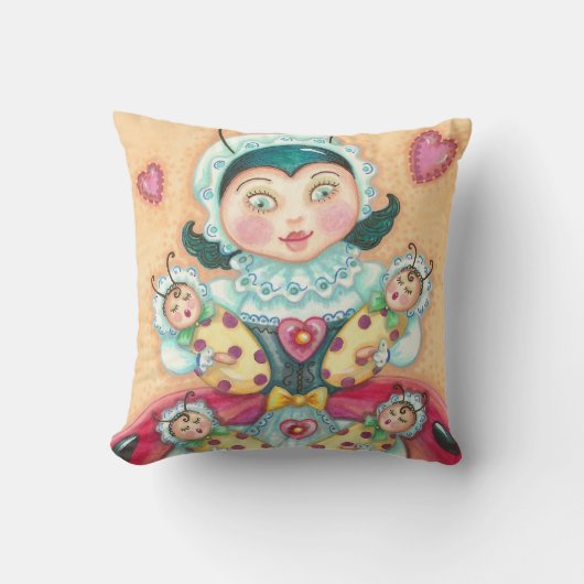 Baby Ladybugs Familie SIERKUSSEN Rood (Voorkant)