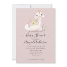 Baby Lama met Witte en Roze Bloemen Schattig