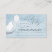 Baby Lamb ballon Hoe groot is mama's Belly Game Informatiekaartje (Voorkant)