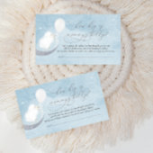 Baby Lamb ballon Hoe groot is mama's Belly Game Informatiekaartje