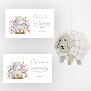 Baby Lamb elegant - display douche Informatiekaartje