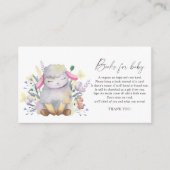 Baby Lamb elegante baby boekaanvraag Informatiekaartje (Voorkant)