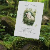 Baby Lamb Luier Raffle Teken Baby shower Reclamebord Met Voetstuk