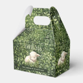 Baby Lamb Opvouwbare Favor Gift Box Baby shower Bedankdoosjes (Voorkant Zijde)
