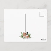 Baby Lamb Pine Candle Christmas Briefkaart (Achterkant)