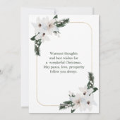 Baby Lamb Pine Candle Christmas Feestdagenkaart (Achterkant)