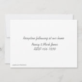 Baby Lamb Pink Religieuze Uitnodiging (Achterkant)