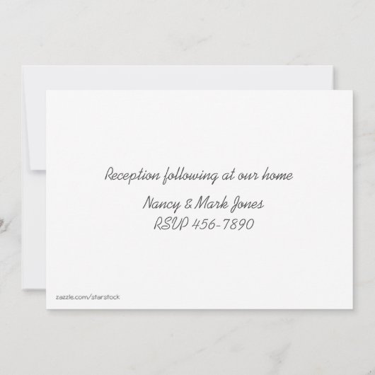 Baby Lamb Pink Religieuze Uitnodiging (Achterkant)