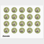 Baby Lamb Ronde Sticker (Vel)