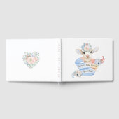 Baby Lamb Roze Blauw Genderneutraal onthullen Gastenboek (Volledig)