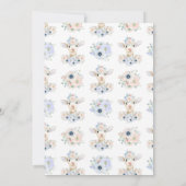 Baby Lamb Roze Blauw Genderneutraal onthullen Kaart (Achterkant)