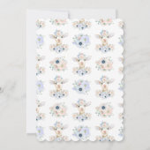 Baby Lamb Roze Blauw Genderneutraal onthullen Kaart (Achterkant)