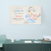 Baby Lamb Roze Blauw Genderneutraal onthullen Spandoek (Beurs)