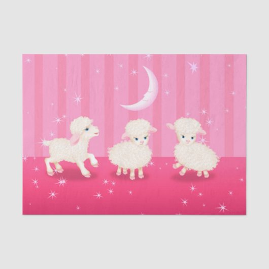 Baby lammeren tissuepapier (Voorkant)