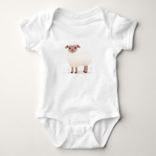 Baby Lammetje Cute Boerderij Dier Baby Bodysuit