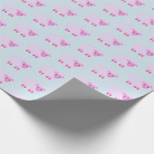 Baby Lampwisselpapier in roze en blauw Cadeaupapier (Hoek)