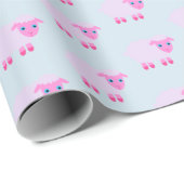 Baby Lampwisselpapier in roze en blauw Cadeaupapier (Rol Hoek)