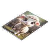 Baby lamsschaap in het land boerderij veld notitieboek (Linkerzijde)