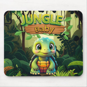 Baby Landschildpad, Cute Doosschildpad Dier Karakt Muismat