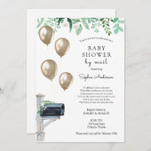 Baby Lange afstand Douche per Mail Kaart (Voorkant / Achterkant)