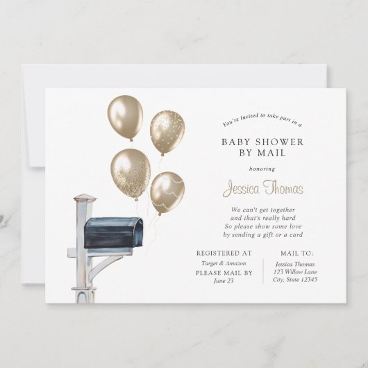 Baby Lange afstand Douche per Mail Kaart (Voorkant)