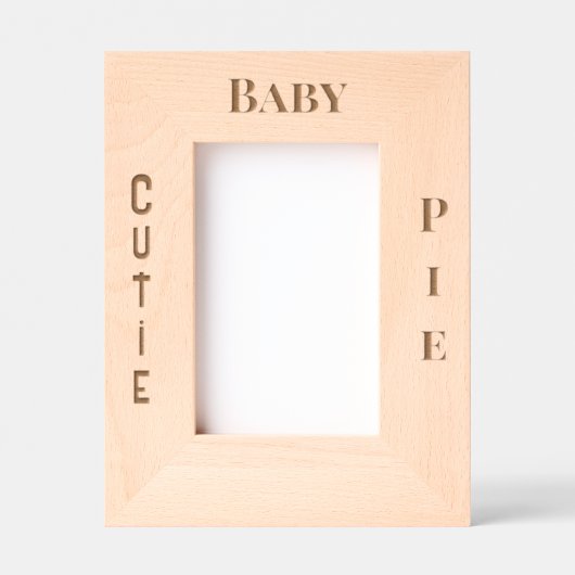 Baby Laser geëtst Afbeelding Lijst Gegraveerde Lijstjes (Voorkant)