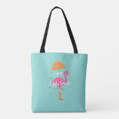 BABY Laten we Flamingle Flamingo Strooispullen Fee Tote Bag (Achterkant)