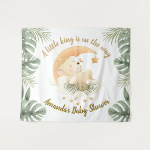 Baby Leeuw Baby Shower Wandkleed Achtergrond