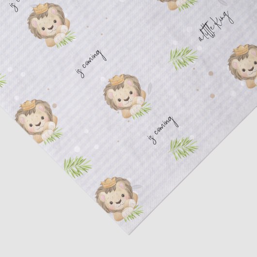 baby leeuw koning safari dieren Weefselpapier Tissuepapier (Detail)