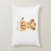 Baby Leeuwen Nursery Kussen met Aangepaste Naam (Voorkant(Verticaal))