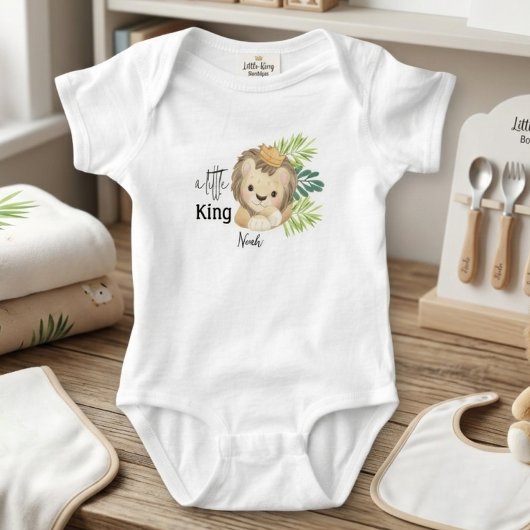 baby leeuwenkoning safari dieren romper