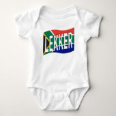 Baby Lekker South African 1-Piece in White Romper (Voorkant)