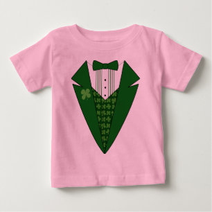 Baby Leprechaun Irish Tuxedo