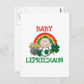 Baby Leprechaun Tshirts en Gifts Briefkaart (Voorkant / Achterkant)