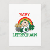 Baby Leprechaun Tshirts en Gifts Briefkaart (Voorkant)