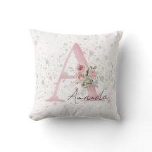 Baby letter initiaal en naam waterverf