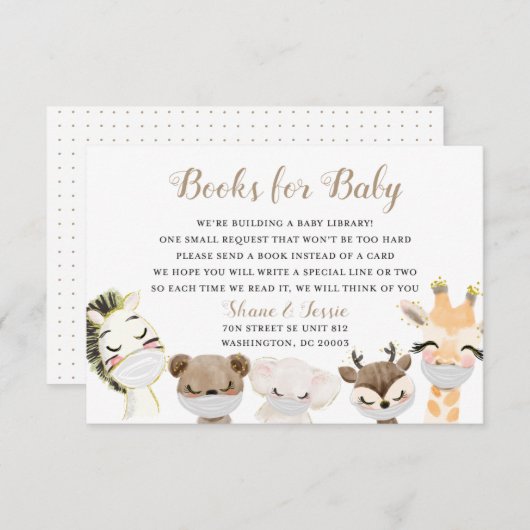 Baby Library Enclosure Card Informatiekaartje (Voorkant / Achterkant)