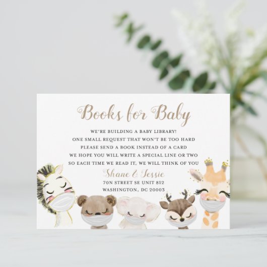 Baby Library Enclosure Card Informatiekaartje (Staand voorkant)