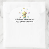 BABY-LICHAAM MET 9 BUTTERFLIES OPSTARTEN OVALE STICKER (Tas)