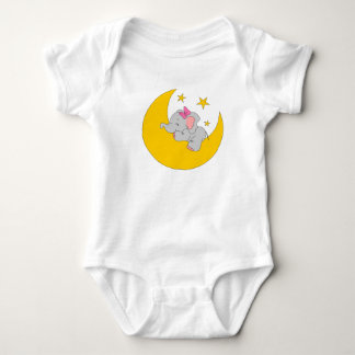 baby lichaam met leuke cartoon olifant romper