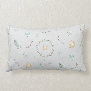 Baby Licht Blauw Nursery Print Lumbar Pillow Kussen